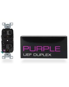 UEF Purple Duplex Outlet