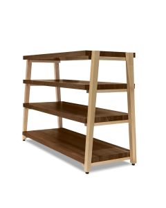 Butcher Block Acoustics RigidRack - 4 Shelf Rack (Walnut Shelves / Maple Legs)