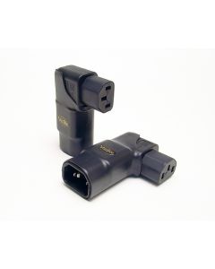 Voodoo Cable Horizontal Right-Angle 15 amp to IEC Adapter - 15 Amp to 15 Amp