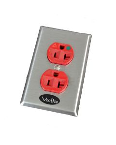 Voodoo Cable Hubbell IG 8300 AC Receptacle with Wall Plate