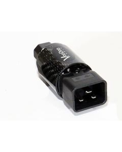 Premium Silver IEC Adapter - 20Amp to 15Amp (Carbon Fiber)