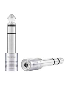 Furutech F63-S (R) Headphone Plug Adapter - 3.5 Stereo to 6.3 Stereo (Single)
