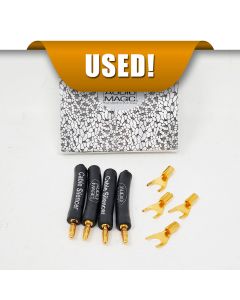  Cable Silencers with Bananas (4 Spade Adapters are included)