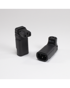 Vertical Right Angle 15 amp to IEC Adapter