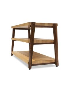 Butcher Block Acoustics RigidRack - 3 Shelf Rack (Maple Shelves / Walnut Legs)