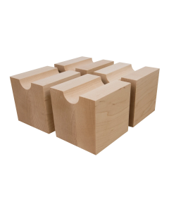 Hardwood Cable Risers (Set of 4)